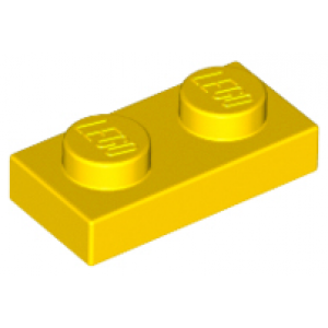 Plaat 1x2 Yellow